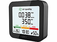 infactory Co2 Messer, Co2 Warngerät, Thermometer mit Co2 Anzeige
