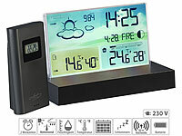; Funk-Wetterstationen mit Außensensor, WLAN und App Funk-Wetterstationen mit Außensensor, WLAN und App Funk-Wetterstationen mit Außensensor, WLAN und App Funk-Wetterstationen mit Außensensor, WLAN und App 