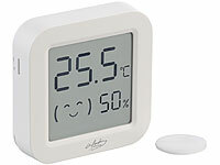 infactory; Funk-Wetterstationen mit Außensensor, WLAN und App, Wetterstationen mit Farb-Display, Funkuhr und Außensensor 