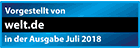 welt.de: 2-Personen-Poolbar mit Getränkefach und Rückenlehne, bis 160 kg