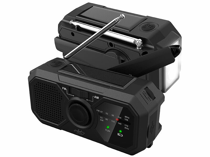 ; Solar- & Dynamo-Radios mit Powerbank-Funktion Solar- & Dynamo-Radios mit Powerbank-Funktion Solar- & Dynamo-Radios mit Powerbank-Funktion Solar- & Dynamo-Radios mit Powerbank-Funktion 