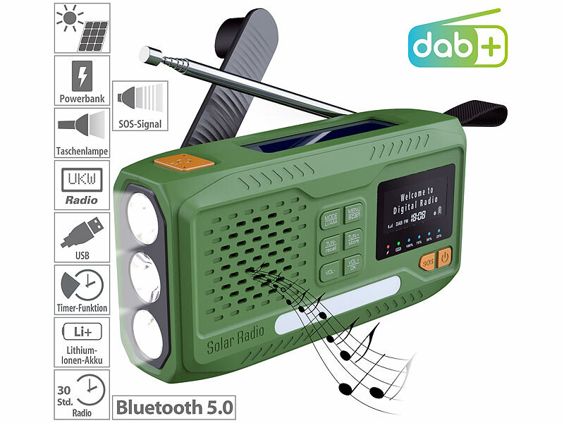 ; Solar- & Kurbel-Radios Solar- & Kurbel-Radios Solar- & Kurbel-Radios Solar- & Kurbel-Radios 