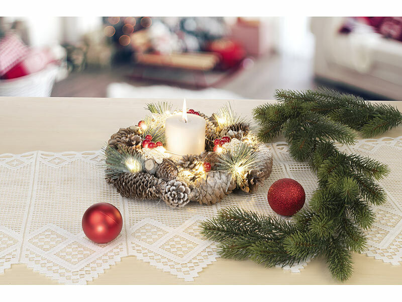 ; LED-Deko-Weihnachtskissen 