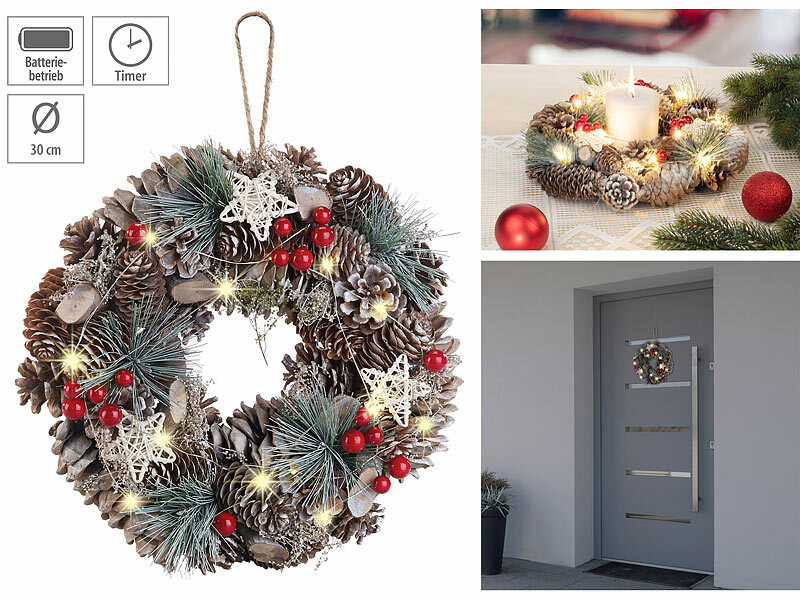 ; LED-Deko-Weihnachtskissen 