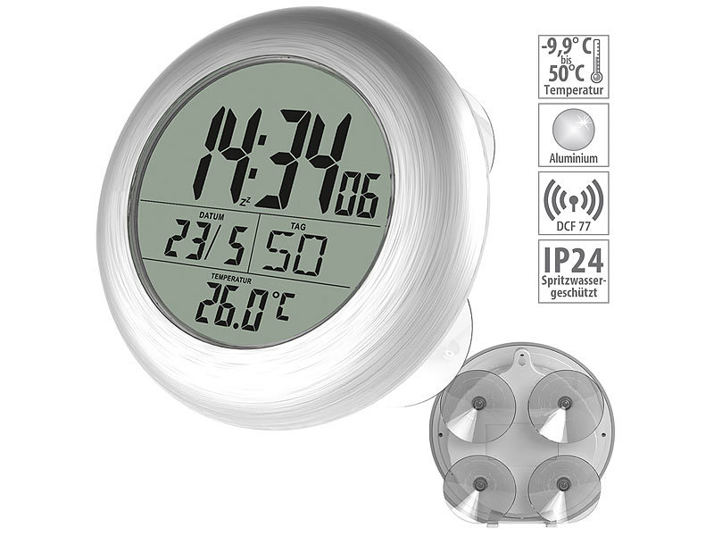 ; Digitale Badezimmer-Wanduhren mit Thermometer & Hygrometer Digitale Badezimmer-Wanduhren mit Thermometer & Hygrometer Digitale Badezimmer-Wanduhren mit Thermometer & Hygrometer Digitale Badezimmer-Wanduhren mit Thermometer & Hygrometer 