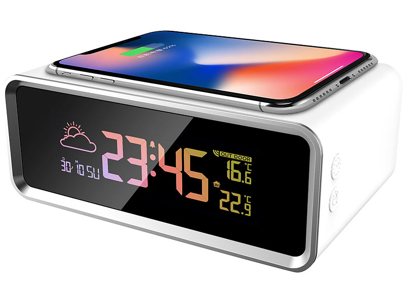 ; Funk-Wetterstationen mit Außensensor, WLAN und App, Wetterstationen mit Farb-Display, Funkuhr und Außensensor 