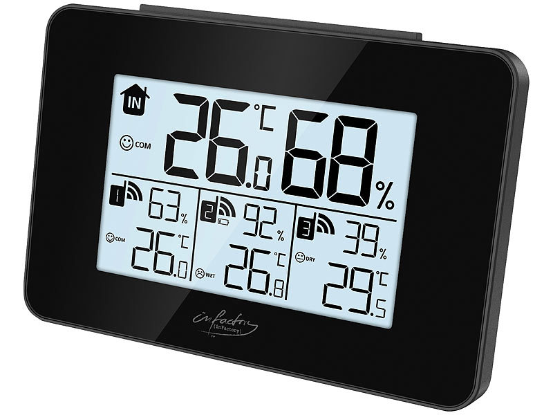 ; Funk-Wetterstationen mit Außensensor, WLAN und App, Wetterstationen mit Farb-Display, Funkuhr und Außensensor Funk-Wetterstationen mit Außensensor, WLAN und App, Wetterstationen mit Farb-Display, Funkuhr und Außensensor Funk-Wetterstationen mit Außensensor, WLAN und App, Wetterstationen mit Farb-Display, Funkuhr und Außensensor Funk-Wetterstationen mit Außensensor, WLAN und App, Wetterstationen mit Farb-Display, Funkuhr und Außensensor 