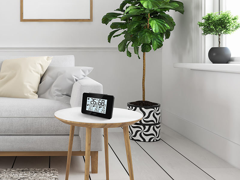; Funk-Wetterstationen mit Außensensor, WLAN und App, Wetterstationen mit Farb-Display, Funkuhr und Außensensor Funk-Wetterstationen mit Außensensor, WLAN und App, Wetterstationen mit Farb-Display, Funkuhr und Außensensor Funk-Wetterstationen mit Außensensor, WLAN und App, Wetterstationen mit Farb-Display, Funkuhr und Außensensor Funk-Wetterstationen mit Außensensor, WLAN und App, Wetterstationen mit Farb-Display, Funkuhr und Außensensor 