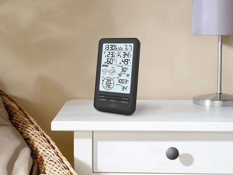 ; Funk-Wetterstationen mit Außensensor, WLAN und App Funk-Wetterstationen mit Außensensor, WLAN und App Funk-Wetterstationen mit Außensensor, WLAN und App Funk-Wetterstationen mit Außensensor, WLAN und App 