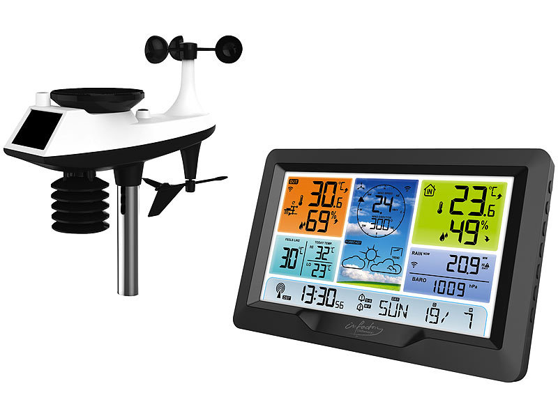 ; Funk-Wetterstationen mit Außensensor, WLAN und App Funk-Wetterstationen mit Außensensor, WLAN und App Funk-Wetterstationen mit Außensensor, WLAN und App Funk-Wetterstationen mit Außensensor, WLAN und App 