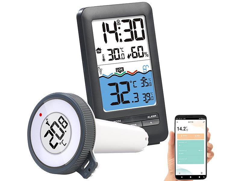 ; Funk-Wetterstationen mit Außensensor, WLAN und App Funk-Wetterstationen mit Außensensor, WLAN und App Funk-Wetterstationen mit Außensensor, WLAN und App Funk-Wetterstationen mit Außensensor, WLAN und App 