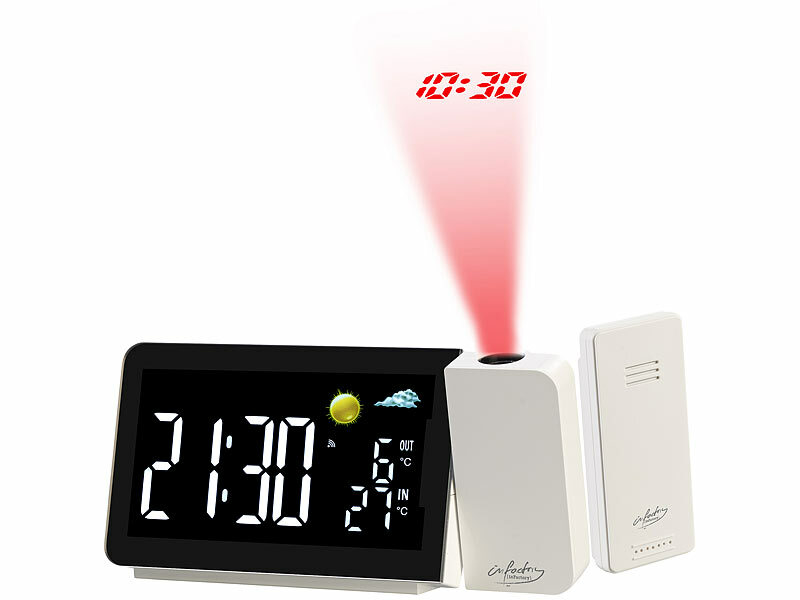 ; Funk-Wetterstationen mit Außensensor, WLAN und App, Wetterstationen mit Farb-Display, Funkuhr und Außensensor 