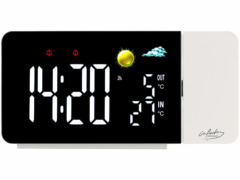 ; Funk-Wetterstationen mit Außensensor, WLAN und App, Wetterstationen mit Farb-Display, Funkuhr und Außensensor 