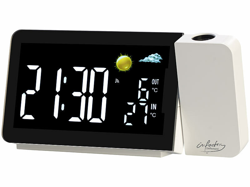 ; Funk-Wetterstationen mit Außensensor, WLAN und App, Wetterstationen mit Farb-Display, Funkuhr und Außensensor 
