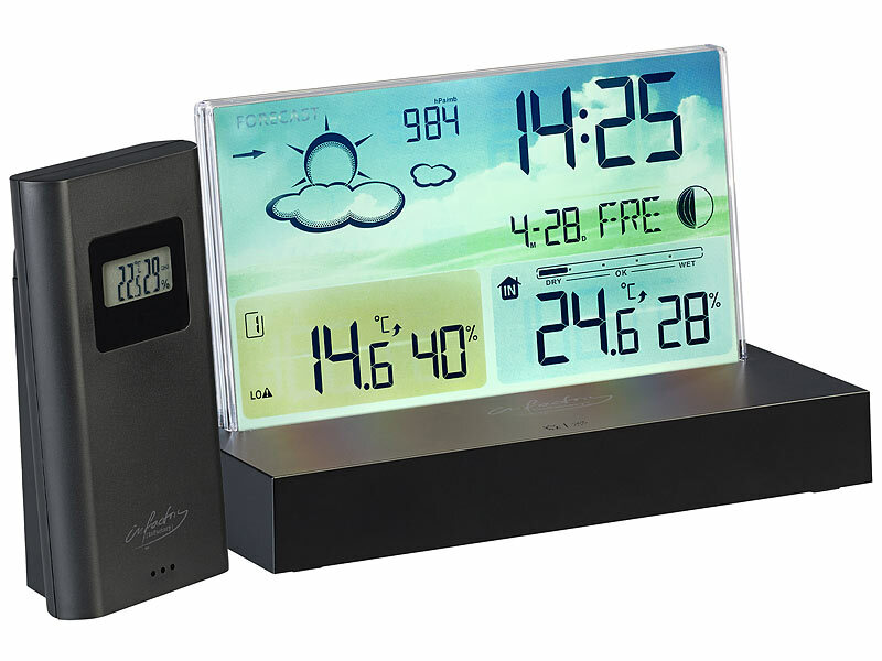 ; Funk-Wetterstationen mit Außensensor, WLAN und App Funk-Wetterstationen mit Außensensor, WLAN und App Funk-Wetterstationen mit Außensensor, WLAN und App Funk-Wetterstationen mit Außensensor, WLAN und App 