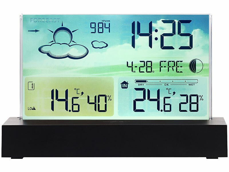 ; Funk-Wetterstationen mit Außensensor, WLAN und App Funk-Wetterstationen mit Außensensor, WLAN und App Funk-Wetterstationen mit Außensensor, WLAN und App Funk-Wetterstationen mit Außensensor, WLAN und App 