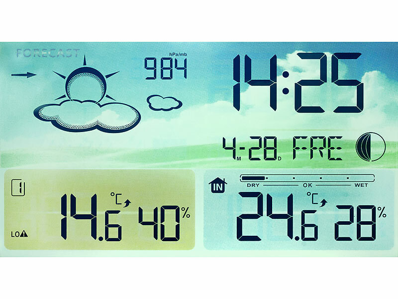 ; Funk-Wetterstationen mit Außensensor, WLAN und App Funk-Wetterstationen mit Außensensor, WLAN und App Funk-Wetterstationen mit Außensensor, WLAN und App Funk-Wetterstationen mit Außensensor, WLAN und App 