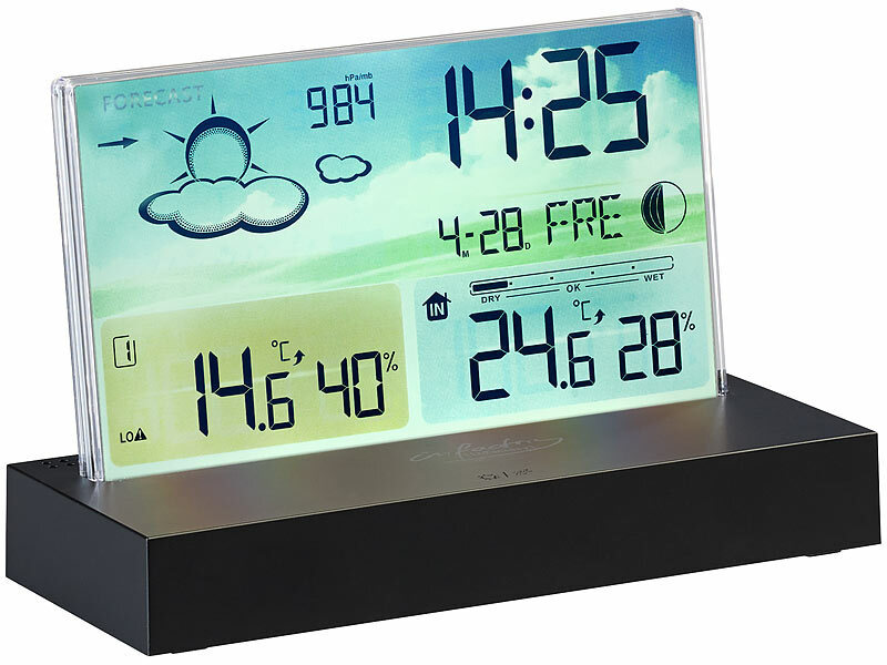 ; Funk-Wetterstationen mit Außensensor, WLAN und App Funk-Wetterstationen mit Außensensor, WLAN und App Funk-Wetterstationen mit Außensensor, WLAN und App Funk-Wetterstationen mit Außensensor, WLAN und App 
