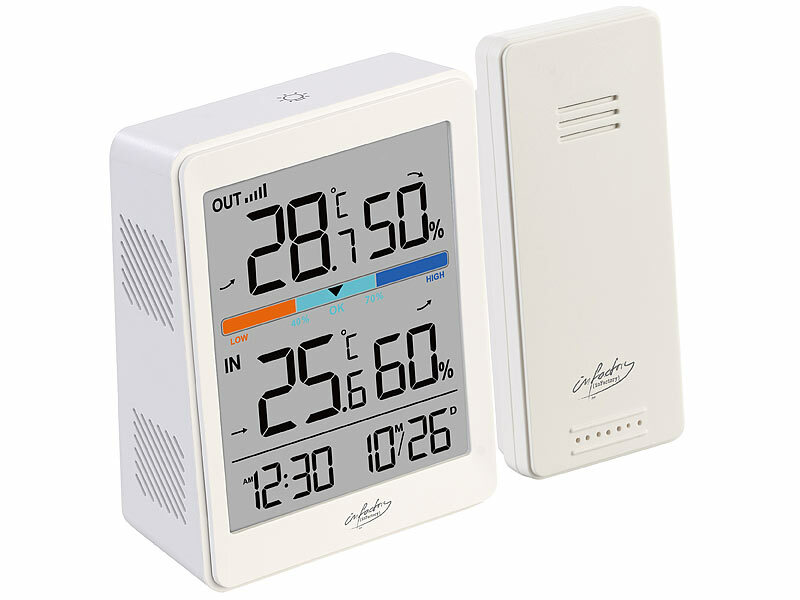 ; Funk-Wetterstationen mit Außensensor, WLAN und App, Wetterstationen mit Farb-Display, Funkuhr und Außensensor Funk-Wetterstationen mit Außensensor, WLAN und App, Wetterstationen mit Farb-Display, Funkuhr und Außensensor Funk-Wetterstationen mit Außensensor, WLAN und App, Wetterstationen mit Farb-Display, Funkuhr und Außensensor Funk-Wetterstationen mit Außensensor, WLAN und App, Wetterstationen mit Farb-Display, Funkuhr und Außensensor 