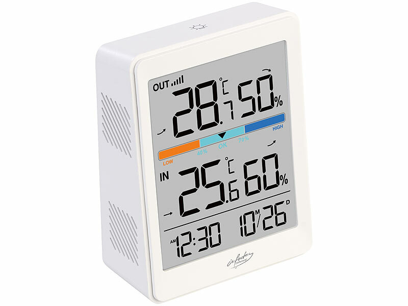 ; Funk-Wetterstationen mit Außensensor, WLAN und App, Wetterstationen mit Farb-Display, Funkuhr und Außensensor Funk-Wetterstationen mit Außensensor, WLAN und App, Wetterstationen mit Farb-Display, Funkuhr und Außensensor Funk-Wetterstationen mit Außensensor, WLAN und App, Wetterstationen mit Farb-Display, Funkuhr und Außensensor Funk-Wetterstationen mit Außensensor, WLAN und App, Wetterstationen mit Farb-Display, Funkuhr und Außensensor 