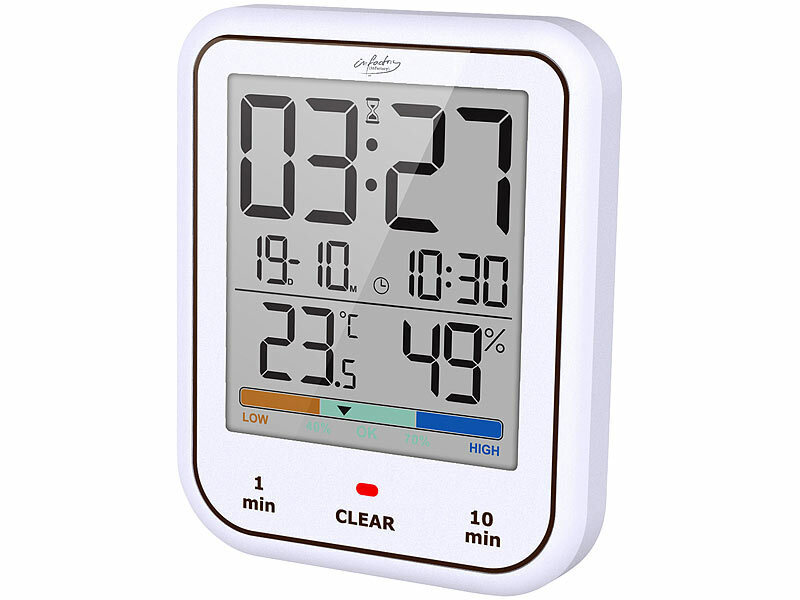 ; Funk-Wetterstationen mit Außensensor, WLAN und App, Wetterstationen mit Farb-Display, Funkuhr und Außensensor 