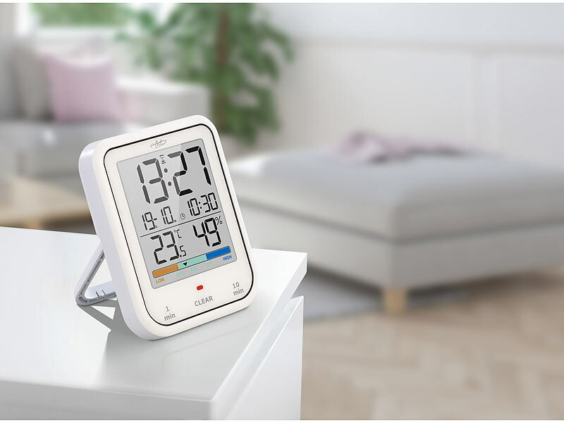 ; Funk-Wetterstationen mit Außensensor, WLAN und App, Wetterstationen mit Farb-Display, Funkuhr und Außensensor 