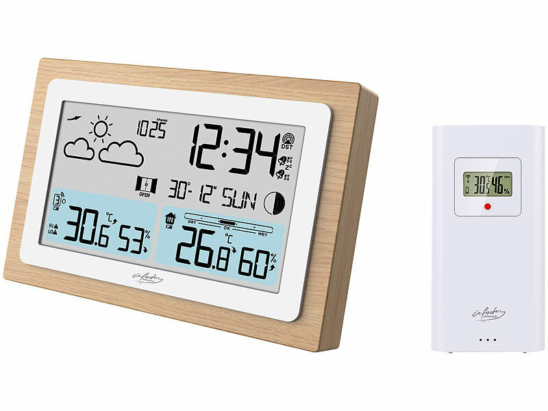; Funk-Wetterstationen mit Außensensor, WLAN und App Funk-Wetterstationen mit Außensensor, WLAN und App Funk-Wetterstationen mit Außensensor, WLAN und App Funk-Wetterstationen mit Außensensor, WLAN und App 