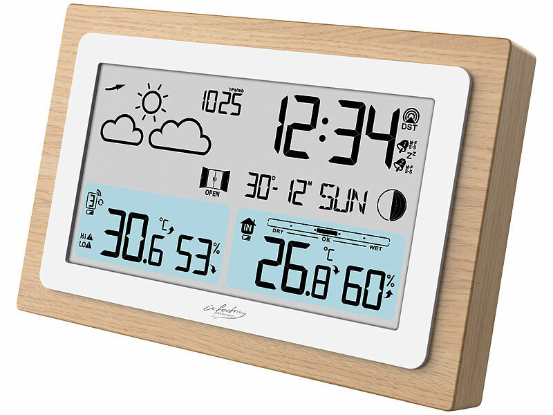 ; Funk-Wetterstationen mit Außensensor, WLAN und App Funk-Wetterstationen mit Außensensor, WLAN und App Funk-Wetterstationen mit Außensensor, WLAN und App Funk-Wetterstationen mit Außensensor, WLAN und App 