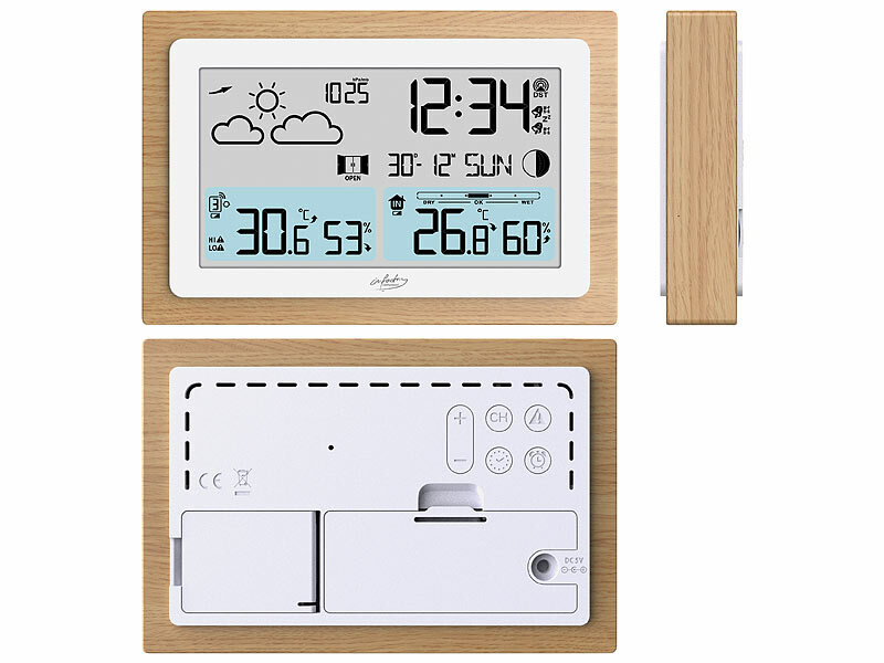 ; Funk-Wetterstationen mit Außensensor, WLAN und App Funk-Wetterstationen mit Außensensor, WLAN und App Funk-Wetterstationen mit Außensensor, WLAN und App Funk-Wetterstationen mit Außensensor, WLAN und App 