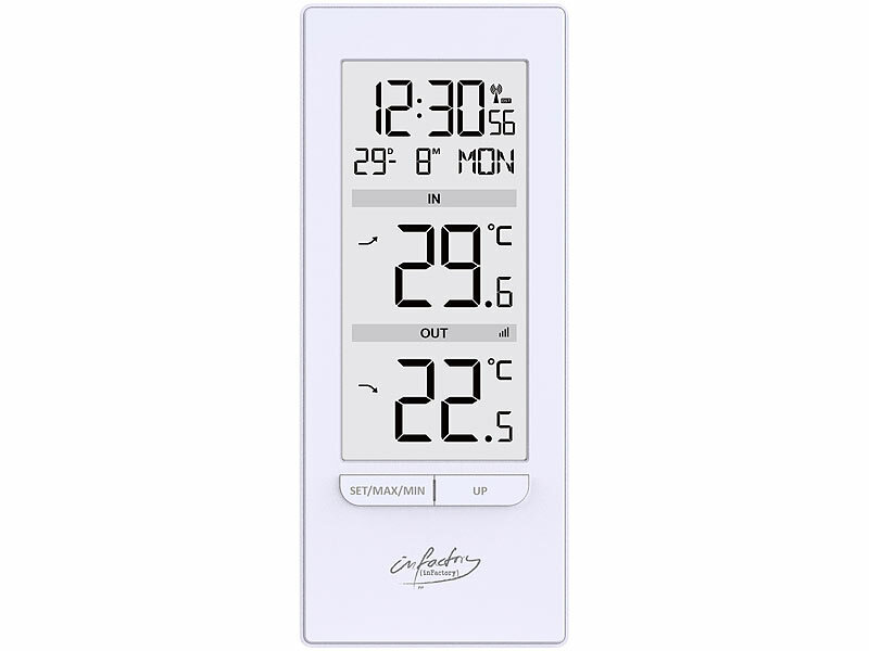 ; Funk-Wetterstationen mit Außensensor, WLAN und App, Wetterstationen mit Farb-Display, Funkuhr und Außensensor 