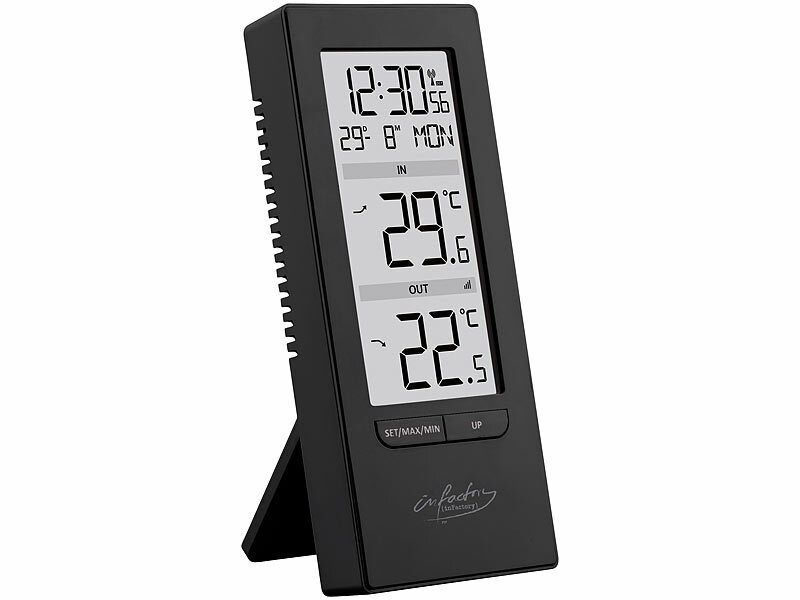 ; Funk-Wetterstationen mit Außensensor, WLAN und App, Wetterstationen mit Farb-Display, Funkuhr und Außensensor Funk-Wetterstationen mit Außensensor, WLAN und App, Wetterstationen mit Farb-Display, Funkuhr und Außensensor Funk-Wetterstationen mit Außensensor, WLAN und App, Wetterstationen mit Farb-Display, Funkuhr und Außensensor 