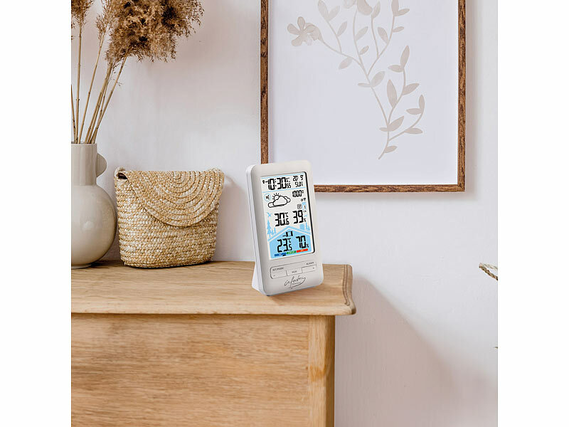 ; Funk-Wetterstationen mit Außensensor, WLAN und App, Wetterstationen mit Farb-Display, Funkuhr und Außensensor Funk-Wetterstationen mit Außensensor, WLAN und App, Wetterstationen mit Farb-Display, Funkuhr und Außensensor Funk-Wetterstationen mit Außensensor, WLAN und App, Wetterstationen mit Farb-Display, Funkuhr und Außensensor 